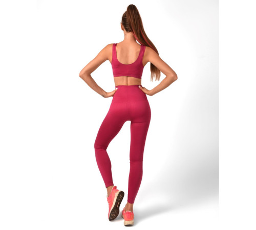 Жіночі легінси Boco Wear Burgund Plain Push Up - XS/S - бордові Жіночі легінси Boco Wear Burgund Plain Push Up - XS/S - бордові