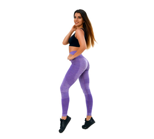 Жіночі легінси Boco Wear Violet Melange Push Up - M/L - фіолетовий Жіночі легінси Boco Wear Violet Melange Push Up - M/L - фіолетовий