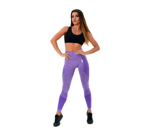 Жіночі легінси Boco Wear Violet Melange Push Up - M/L - фіолетовий Жіночі легінси Boco Wear Violet Melange Push Up - M/L - фіолетовий
