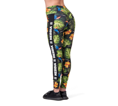 Жіночі легінси Nebbia High Waist Performance Leggings 567 - зелений/XS Жіночі легінси Nebbia High Waist Performance Leggings 567 - зелений/XS