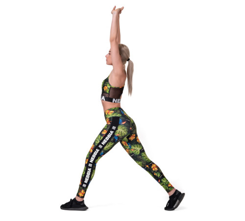 Жіночі легінси Nebbia High Waist Performance Leggings 567 - зелений/XS Жіночі легінси Nebbia High Waist Performance Leggings 567 - зелений/XS