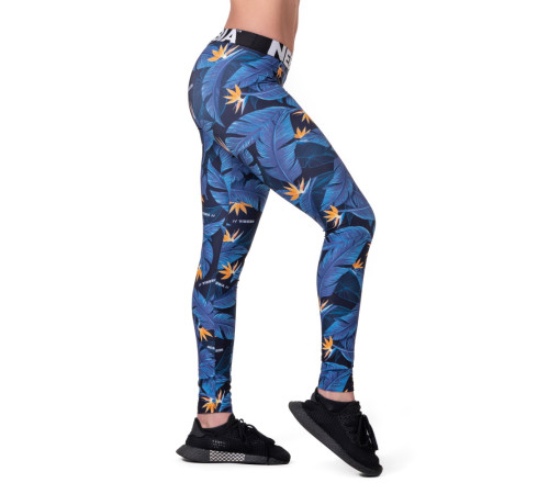 Жіночі легінси Nebbia Mid Waist Ocean Power 566 - синій/S