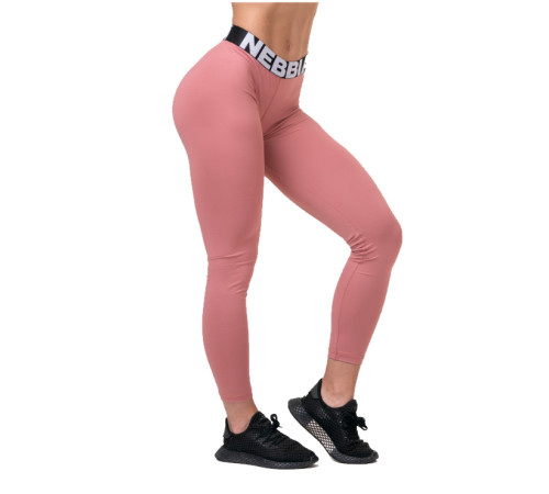 Жіночі легінси середньої посадки Nebbia Squat Hero Scrunch Butt 571 - розмір S/рожевий