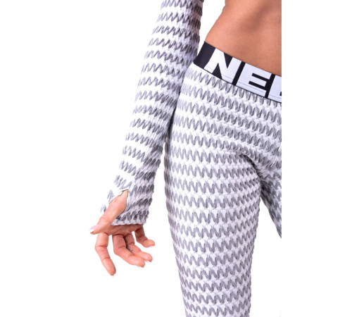 Жіночі легінси Nebbia Boho Style 3D pattern 658 - розмір S / світло-сірий Жіночі легінси Nebbia Boho Style 3D pattern 658 - розмір S / світло-сірий