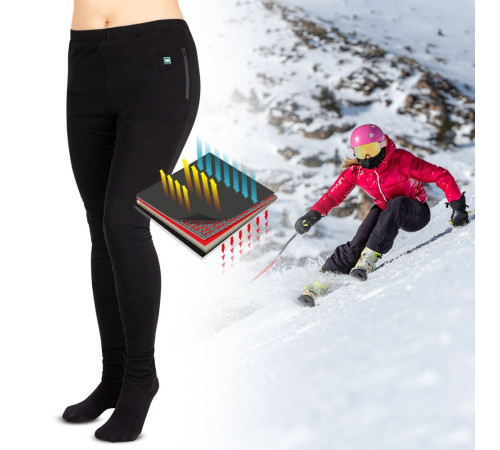 Жіночі штани з підігрівом W-TEC Insupants Lady - чорний/L