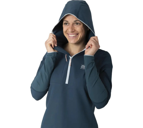 Флісова кофта жіноча 2117 Gyljen Hoodie W 7916916 розмір XS - темно-синя