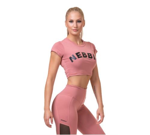 Жіночий кроп-топ Nebbia Sporty Hero 584 - M - рожевий Жіночий кроп-топ Nebbia Sporty Hero 584 - M - рожевий