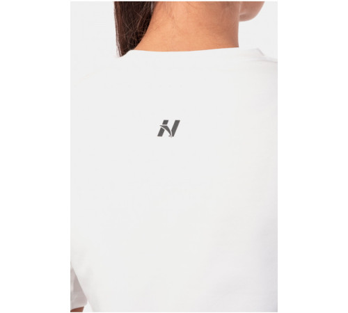 Жіночий укорочений топ Nebbia Minimalist Logo 600 - L - кремовий Жіночий укорочений топ Nebbia Minimalist Logo 600 - L - кремовий