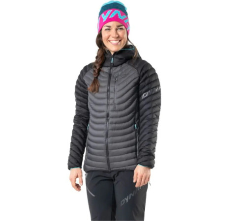 Куртка жіноча Dynafit RADICAL DWN W HOOD JKT 70915 0911 розмір 40/34 - чорно-сіра