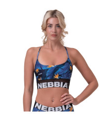  Жіночий спортивний бюстгальтер Nebbia Earth Powered 565 - синій/М