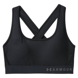 Жіночий спортивний бюстгальтер Under Armour Mid Crossback - XS - чорний/графіт