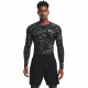 Чоловіча компресійна кофта Under Armour HG Armor Camo Comp LS - чорний камуфляж/L