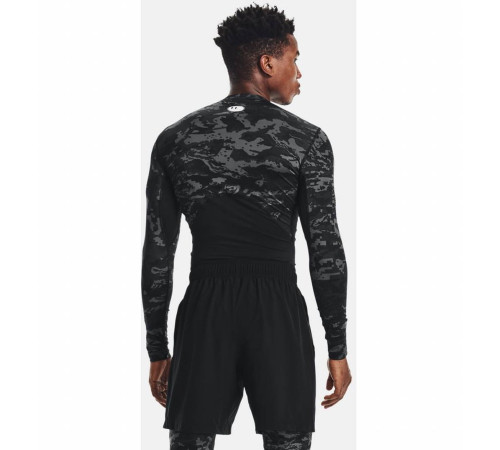 Чоловіча компресійна кофта Under Armour HG Armor Camo Comp LS - чорний камуфляж/L Чоловіча компресійна кофта Under Armour HG Armor Camo Comp LS - чорний камуфляж/L