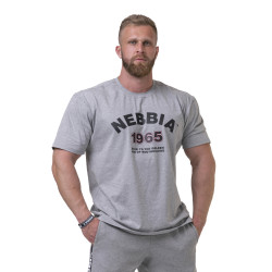 Чоловіча футболка Nebbia Golden Era 192 - сірий/XL