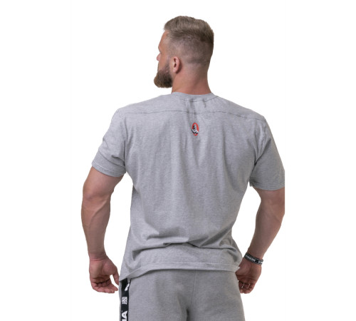 Чоловіча футболка Nebbia Golden Era 192 - сірий/XL Чоловіча футболка Nebbia Golden Era 192 - сірий/XL