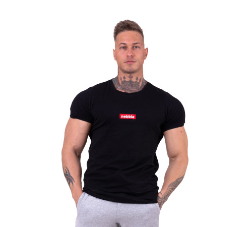 Чоловіча футболка для фітнесу Nebbia Red Label V-typical 142 - розмір М