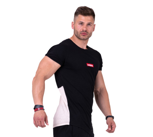 Чоловіча футболка для фітнесу Nebbia Red Label V-typical 142 - розмір М