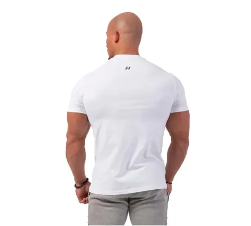 Чоловіча футболка Nebbia Minimalist Logo 291 - XXL - біла Чоловіча футболка Nebbia Minimalist Logo 291 - XXL - біла