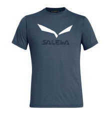 Футболка ч Salewa SOLIDLOGO DRI-REL M S/S TEE 27018 3986 - 46/S - темно-синій