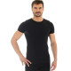 Чоловіча футболка Brubeck Wool Comfort - -L - чорна