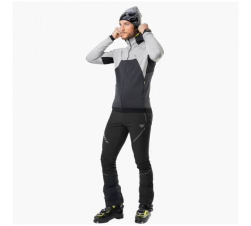Фліс Dynafit Tour Wool Thermal Hoody Mns - M - сірий/чорний
