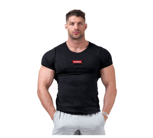 Чоловіча футболка Nebbia Red Label Muscle Back 172 - чорний/L