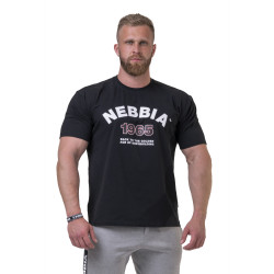 Чоловіча футболка Nebbia Golden Era 192 - чорний/М