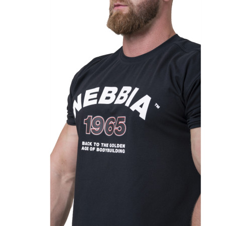 Чоловіча футболка Nebbia Golden Era 192 - чорний/XL Чоловіча футболка Nebbia Golden Era 192 - чорний/XL