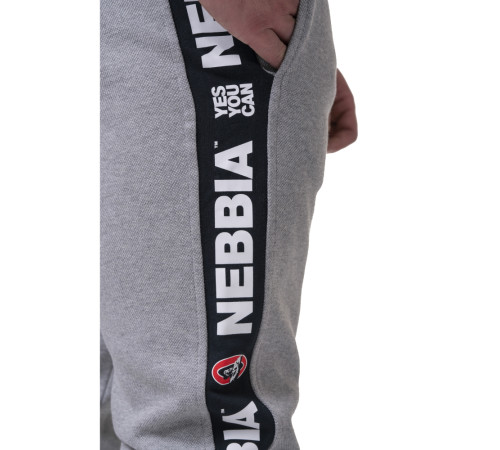 Чоловічі спортивні штани Nebbia Golden Era 196 - сірий/XXL Чоловічі спортивні штани Nebbia Golden Era 196 - сірий/XXL