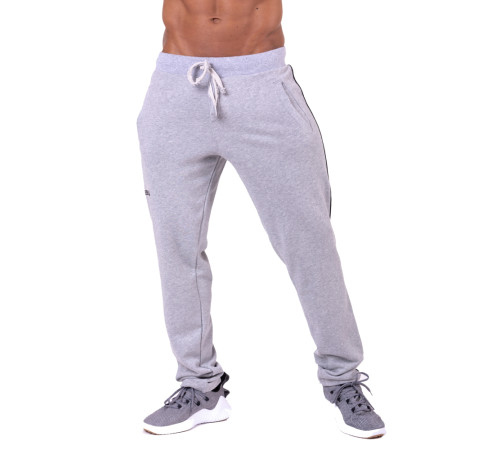 Чоловічі спортивні штани Nebbia Side Stripe Retro Joggers 154 - розмір M/сірий Чоловічі спортивні штани Nebbia Side Stripe Retro Joggers 154 - розмір M/сірий