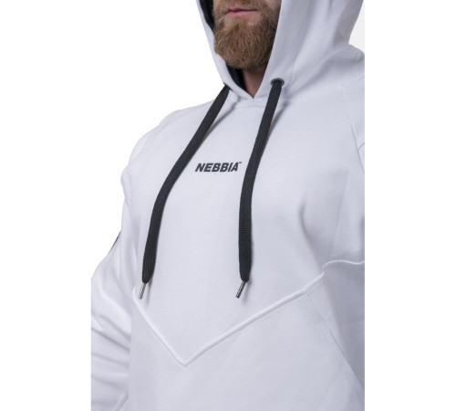 Чоловіча кофта з капюшоном Nebbia Unlock the Champion 194 - білий/XXL
