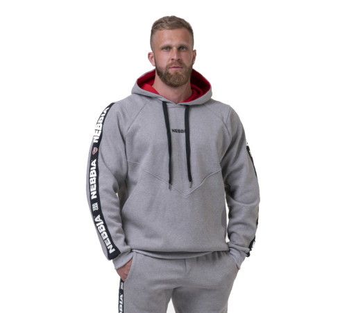 Чоловіча кофта з капюшоном Nebbia Unlock the Champion 194 - сірий/XXL Чоловіча кофта з капюшоном Nebbia Unlock the Champion 194 - сірий/XXL
