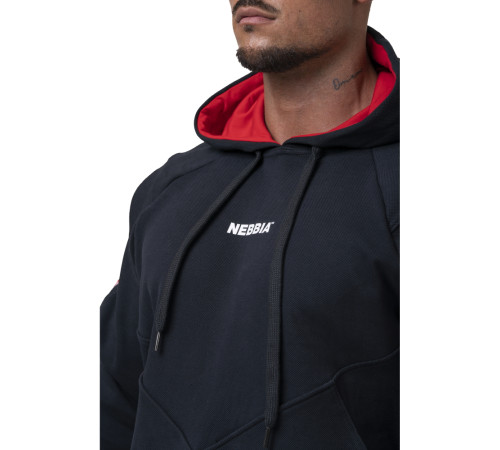 Чоловіча кофта з капюшоном Nebbia Unlock the Champion 194 - чорний/XL