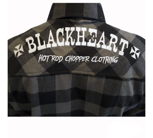 Сорочка з довгим рукавом BLACK HEART Duke - сіра/М Сорочка з довгим рукавом BLACK HEART Duke - сіра/М
