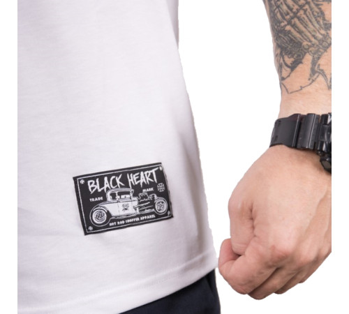 Футболка з довгим рукавом BLACK HEART Red Baron Chopper - М - біла Футболка з довгим рукавом BLACK HEART Red Baron Chopper - М - біла