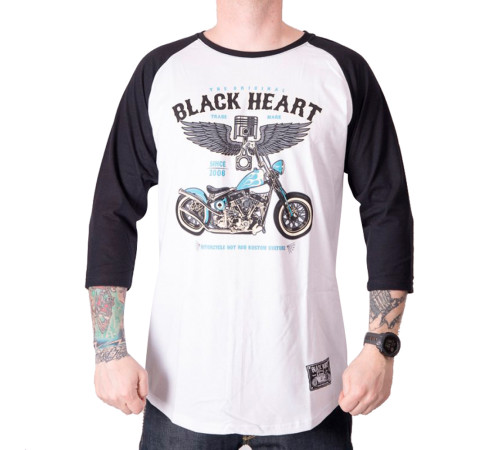 Футболка з довгими рукавами BLACK HEART Blue Chopper RG - XXL - біла Футболка з довгими рукавами BLACK HEART Blue Chopper RG - XXL - біла