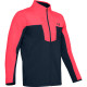 Чоловіча куртка для гольфу Under Armour Storm Windstrike Full Zip - М - синьо-рожева