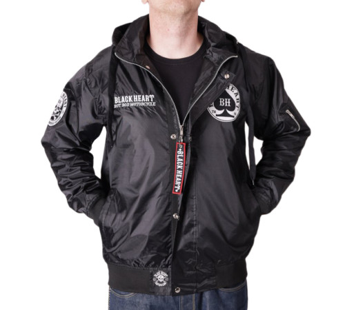 Чоловіча куртка Black Heart Barker - чорний / XL Чоловіча куртка Black Heart Barker - чорний / XL