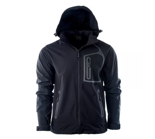 Чоловіча куртка SOFTSHELL HI-TEC NILS - М - чорна