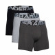 Чоловічі боксерки Under Armour Charged Cotton - 3 пари: чорні/сірі/темно-сірі/М