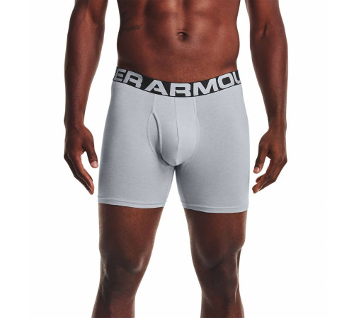 Чоловічі боксерки Under Armour Charged Cotton - 3 пари: темно-сині/сірі/яскраво сині/XL Чоловічі боксерки Under Armour Charged Cotton - 3 пари: темно-сині/сірі/яскраво сині/XL