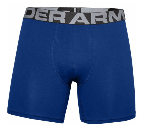 Чоловічі боксерки Under Armour Charged Cotton - 3 пари: темно-сині/сірі/яскраво сині/XL Чоловічі боксерки Under Armour Charged Cotton - 3 пари: темно-сині/сірі/яскраво сині/XL