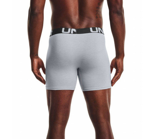 Чоловічі боксерки Under Armour Charged Cotton - 3 пари: темно-сині/сірі/яскраво сині/XXL Чоловічі боксерки Under Armour Charged Cotton - 3 пари: темно-сині/сірі/яскраво сині/XXL