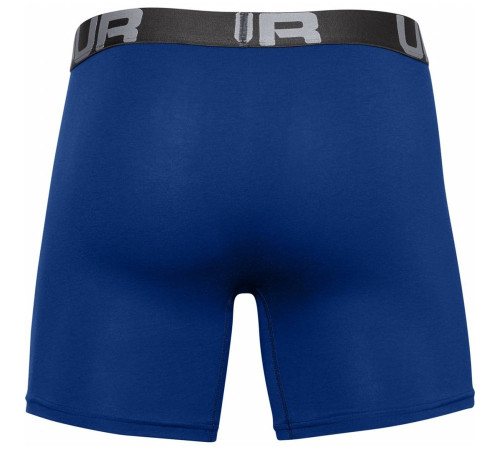 Чоловічі боксерки Under Armour Charged Cotton - 3 пари: темно-сині/сірі/яскраво сині/XXL Чоловічі боксерки Under Armour Charged Cotton - 3 пари: темно-сині/сірі/яскраво сині/XXL