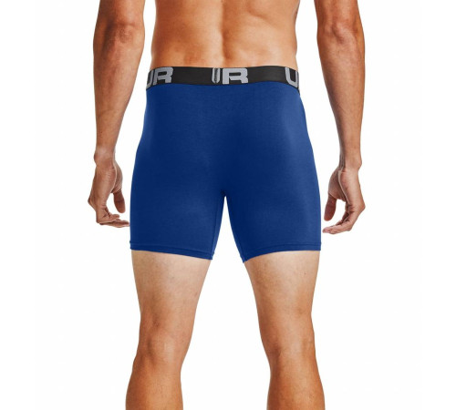 Чоловічі боксерки Under Armour Charged Cotton - 3 пари: темно-сині/сірі/яскраво сині/XXL Чоловічі боксерки Under Armour Charged Cotton - 3 пари: темно-сині/сірі/яскраво сині/XXL