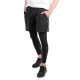 Чоловічі легінси + шорти 2-в-1 inSPORTline Closefit - L - чорні