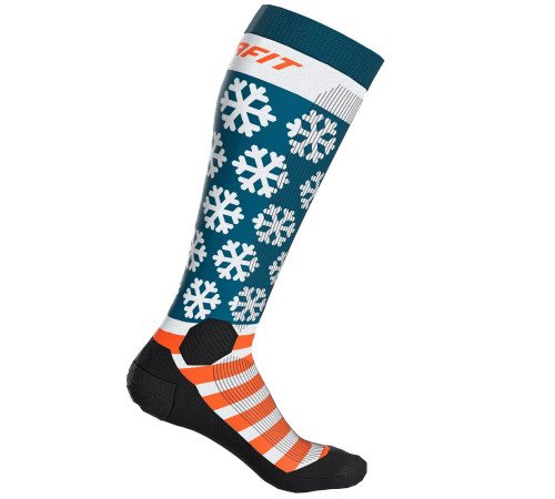 Шкарпетки Dynafit FT Graphic Socks - 43-46 - синій/оранжевий
