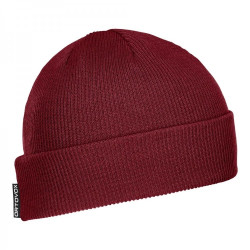 Шапка Ortovox NICHOLSON RIB BEANIE dark blood - червоний
