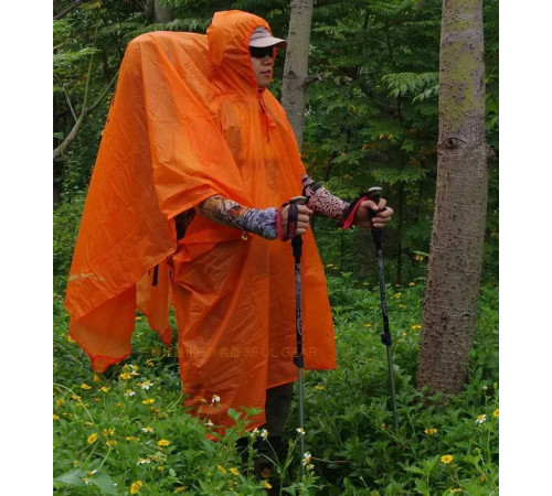 Дощовик-пончо 3F UL Gear 210T Basic оранжевий