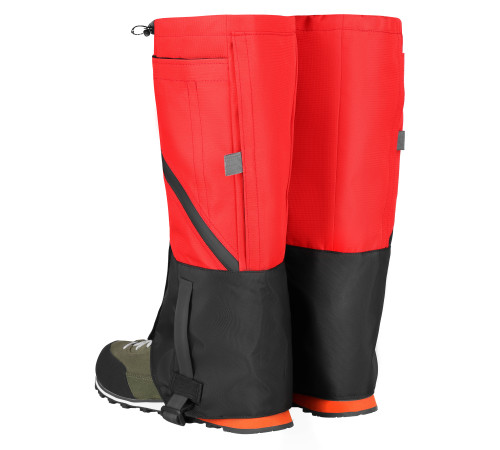 Гамаші туристичні NILS CAMP NC17112, чорно-червоні